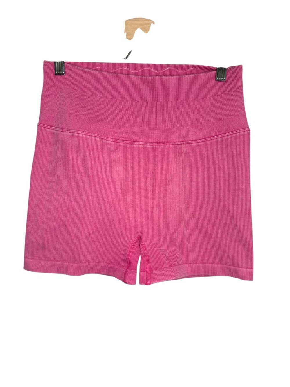 Spiritual Gangster Seamless Love Shortie Bike Shorts- M/L- Bright Pink- MSRP $68
